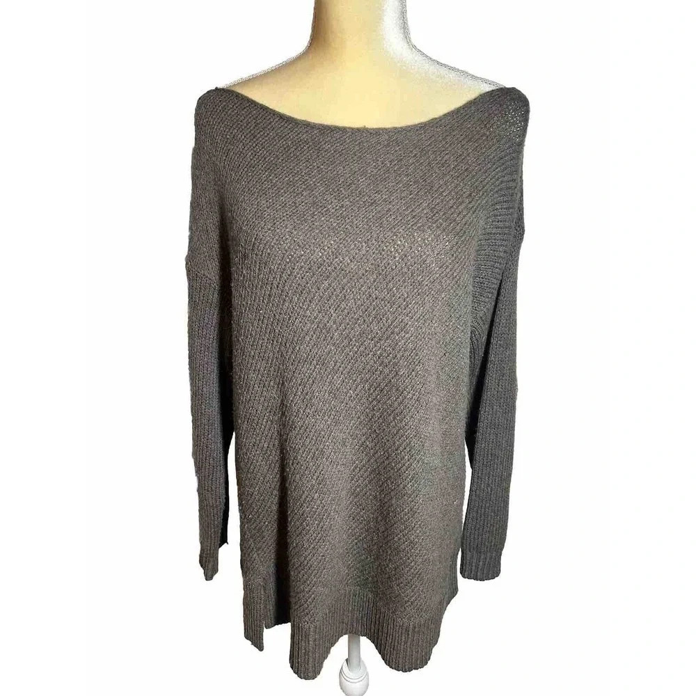 Eileen Fisher Women’s Wool Blend Boat Neck Sweater Size L